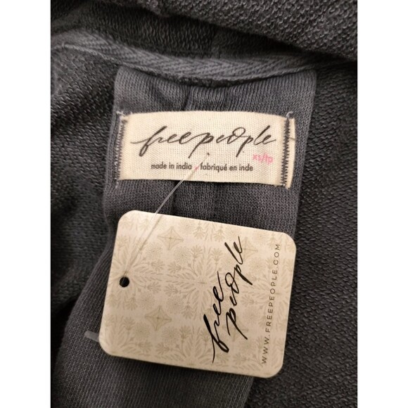 Free People Boothbay Sweatshirt Jacket Cardi Top Ventilated Oversized XS 283679 - Picture 9 of 9